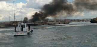 Incendio sulla nave cisterna Mercurio