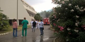 Fulmine sulla Cittadella: colpito il Padiglione Ulivo, subito evacuato