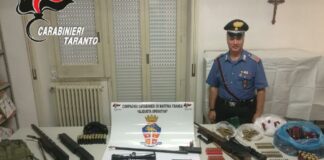 Scoperto arsenale dai Carabinieri: arrestato pregiudicato 53enne