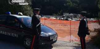 Rifiuti speciali e pericolosi abbandonati: aree sequestrate dei Carabinieri nel tarantino