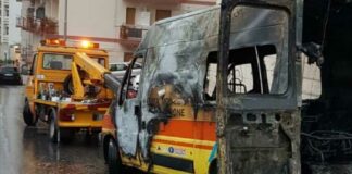 Atto vandalico a Martina: bruciate due ambulanze della Misericordia
