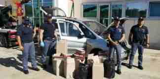 Recuperati dalla Polizia 50 kg di sigarette di contrabbando nel quartiere Paolo VI