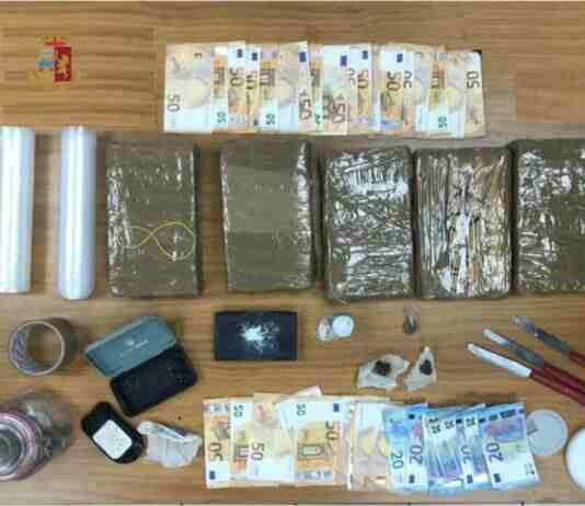 32enne tarantino arrestato per possesso di 6 kg di droga