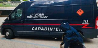 Trovato ordigno esplosivo a Statte, intervento degli artificieri