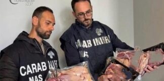 Sicurezza alimentare, i Nas di Taranto sequestrano oltre due quintali di carne