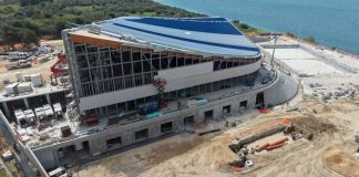 Giochi Mediterraneo, completata la copertura dello Stadio del Nuoto di Taranto