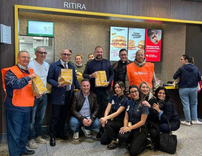 McDonald’s e Casa Ronald McDonald Italia ETS insieme a Banco Alimentare della Puglia donano 45 pasti caldi a settimana a chi è in difficoltà