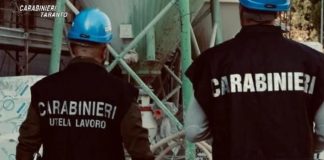 Lavoro nero a Grottaglie e Monteiasi: i carabinieri scoprono lavoratori in nero in un cantiere, multa da 1.700 euro