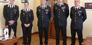 Carabinieri di Taranto, si insediano 4 nuovi ufficiali